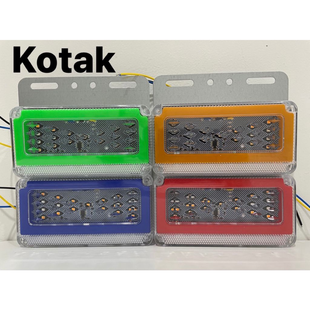 Lampu Bak Truk Kristal 24V Sein Running / LED Bak Truck 24 Volt 12V Kotak Kristal