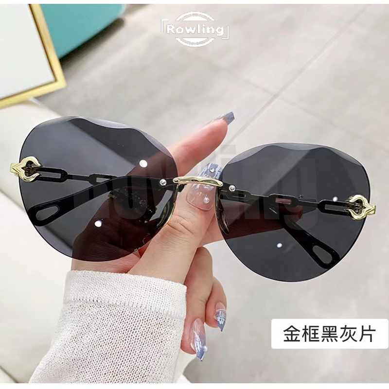 rowling (ka-268)Sunglasses  Kacamata Hitam Bulat No frame Women Sunglasses Titanium New Arrival Import Kacamata Fashion