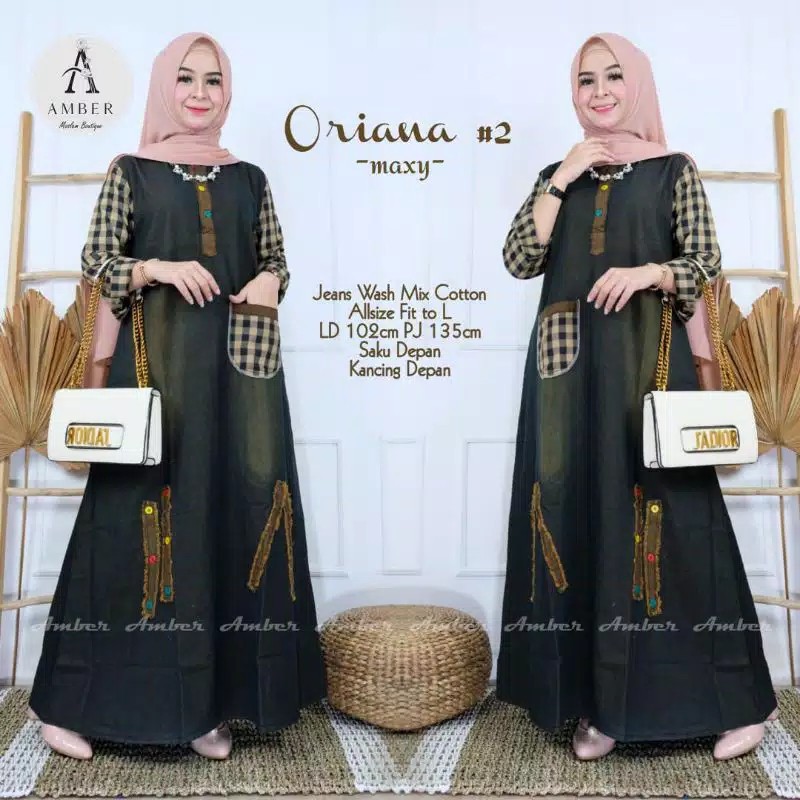 ORIANA MAXY JEANS / ORIANAMAXYJEANS / BUSANA MUSLIM WANITA GBM