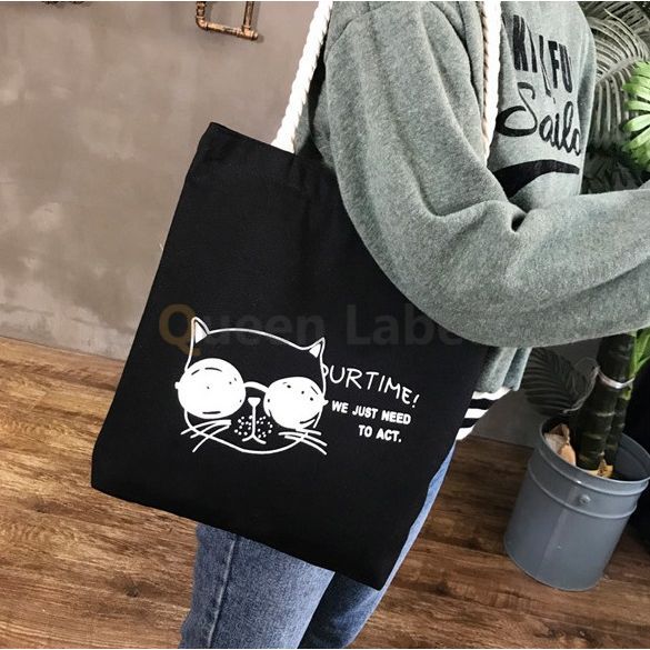 

Queen Label - Our Time Cat Tote Bag