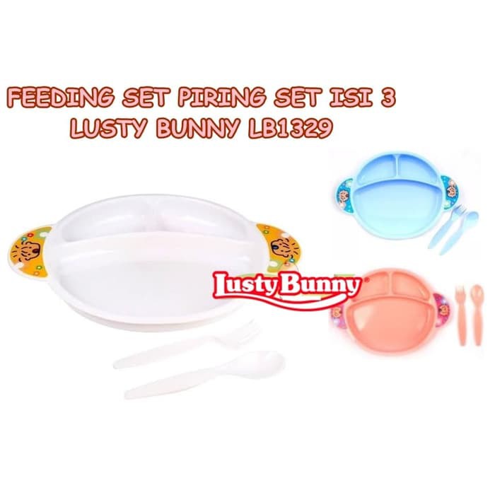 luckybs LUSTY BUNNY FEEDING SET PIRIG SET ANAK LB1329