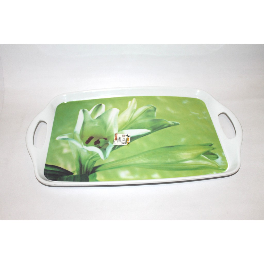 Nampan Melamin Motif Bunga Singa Singi TA-73014