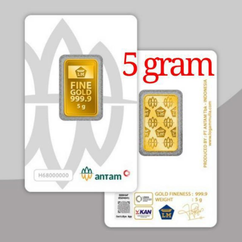 LOGAM MULIA EMAS ANTAM 5 GRAM
