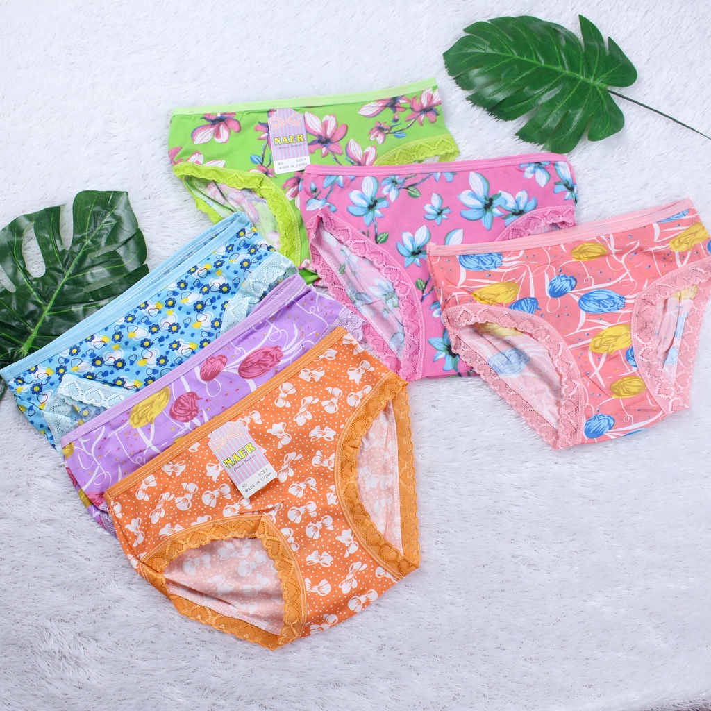 Rx Fashion - Undies celana dalam wanita polos Cyeber / Rosy Sablon / Rosy Bordir / Motif Buah / Motif Hewan size M,L,XL,XXL Cd Cyber Girl