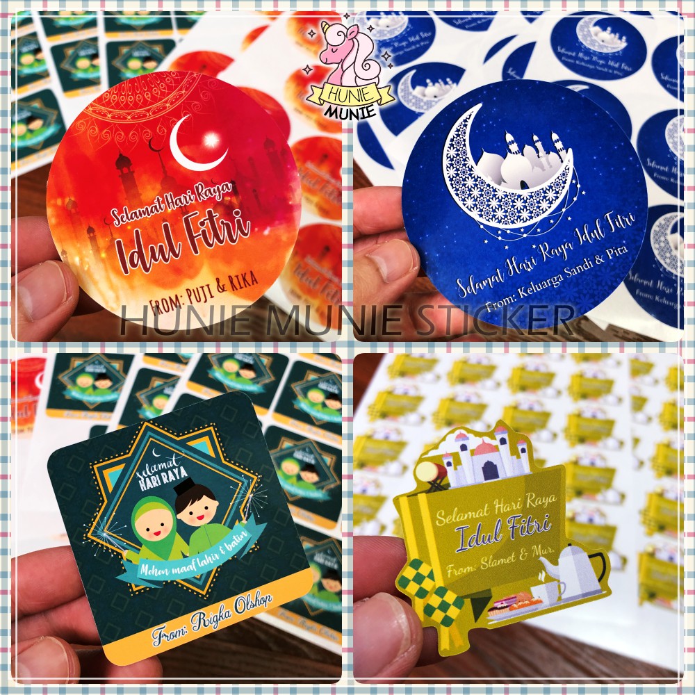 

Sticker Label Kartu Ucapan Idul Fitri TERMURAH (20pcs) Hunie Munie Stiker