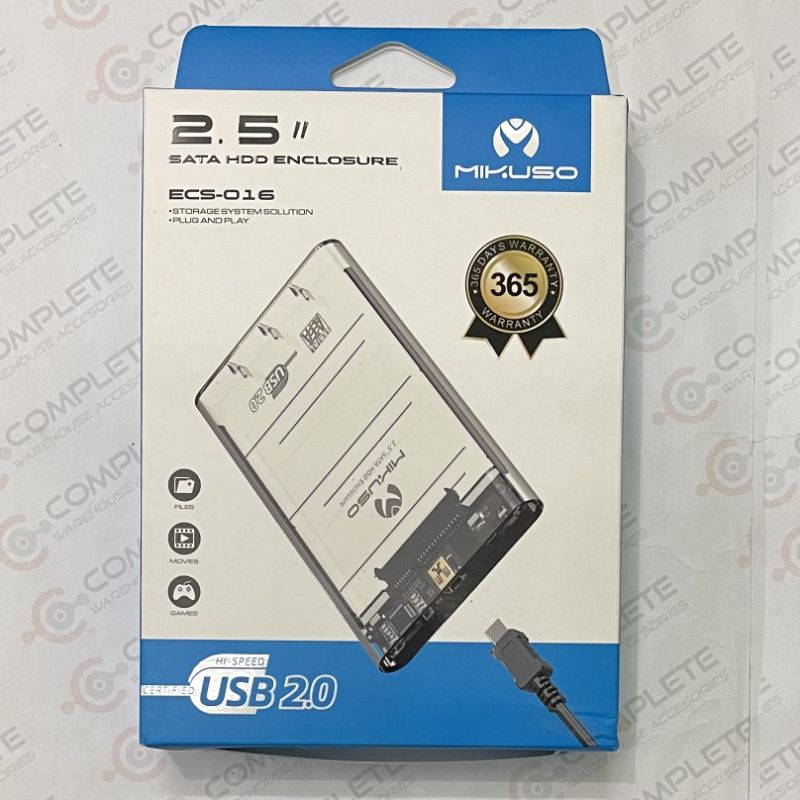CASSING HARDDISK OASE MIKUSO ECS-016 | CASING HDD EXTERNAL TRANSPARANS