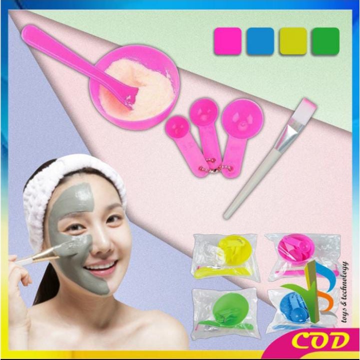 MANGKOK MASKER SATU SET PRAKTIS MANGKOK MASKER KUAS SPATULA SENDOK READY