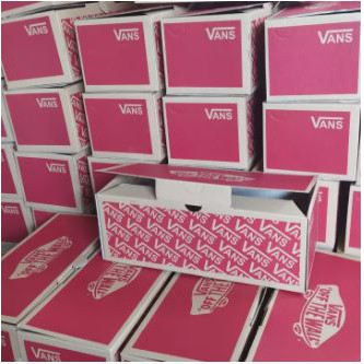 KARDUS PACKAGING BOX SEPATU_VANS MERAH