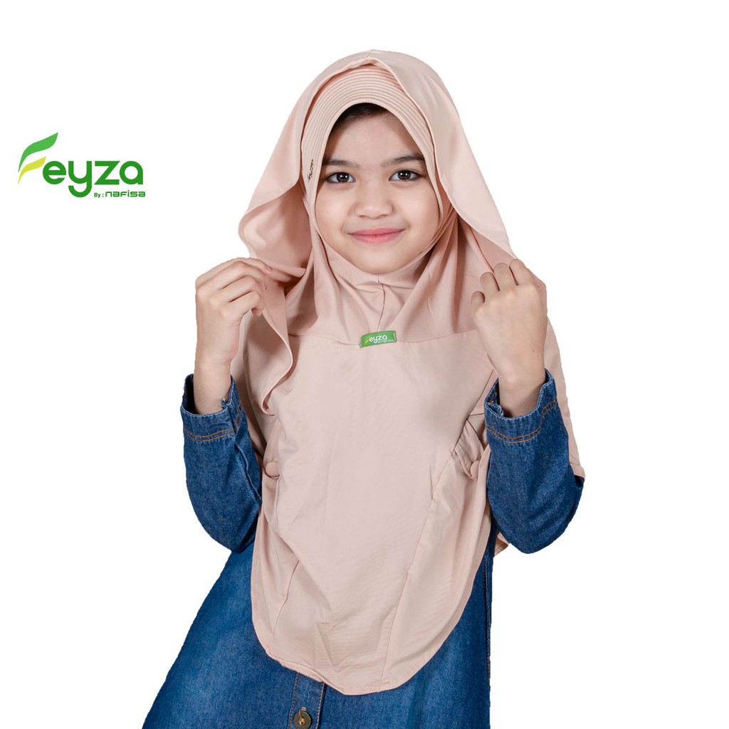 Jilbab Instan Anak Feyza Griselda | Hijab Instan Remaja Kerudung Modis Pet Kecil 10 - 15 Tahun
