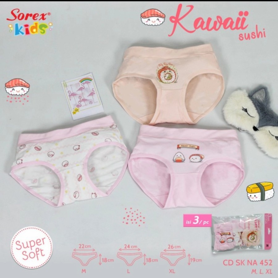 Celana dalam anak perempuan Sorex kids sk na 452