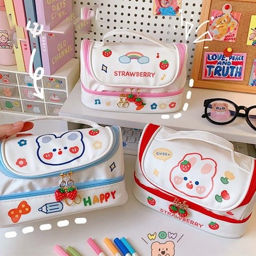 

LNCILUNC-Tempat Pensil Anak Import Lucu Pencil Case Korea TravelKotak Tempat Pensil Anak Perempuan Laki Laki Case Aesthetic Transparan Karakkter Lucu Korea Unik Unicom Kode Kain Bts Besar Anime Kanvas Cute Kalkulator 3D Polos Set Alat Tulis Resleting