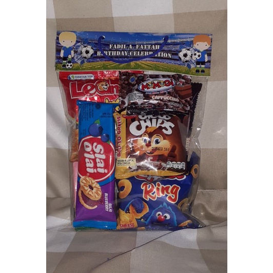 

Paket snack ultah Paket snack ulang tahun Snack ultah murah Snack ultah anak Goodiebag ultah Goodiebag murah