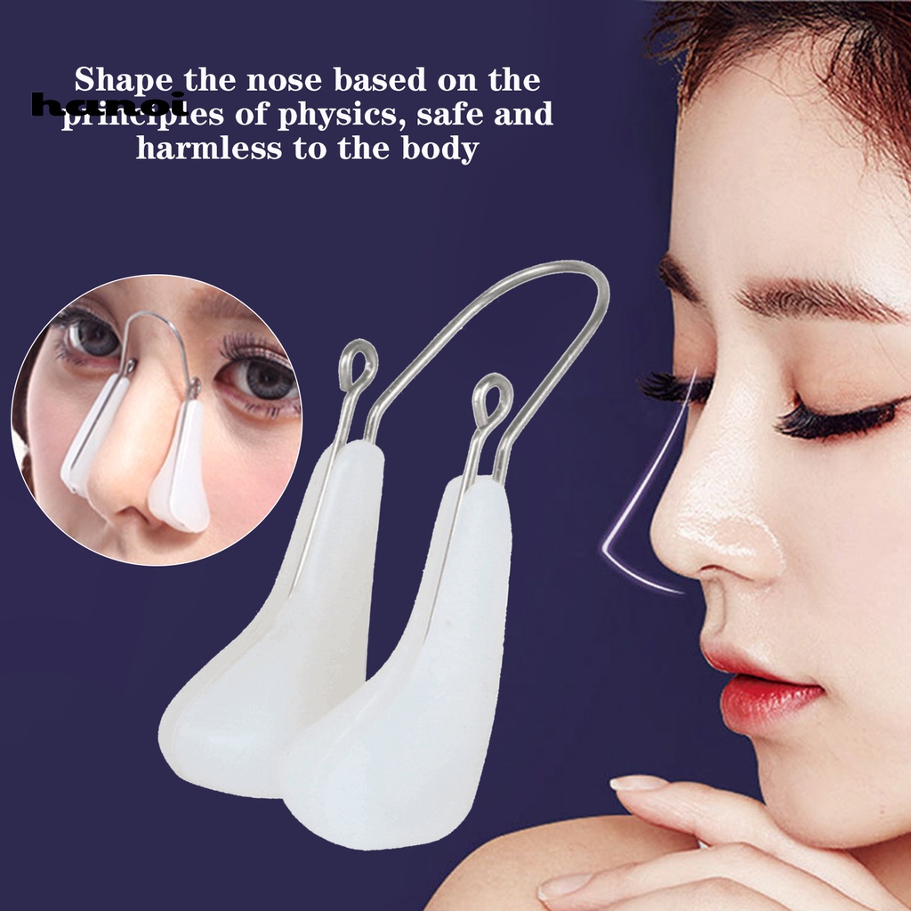 HQTM_Adjustable Nose Corrector High Elasticity Mini Soft Silicone Nose Clip Shaping Lifting Tools for Adult