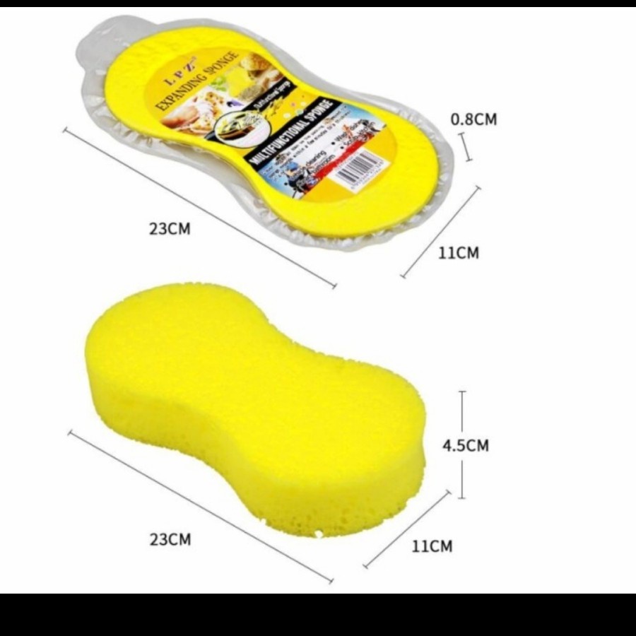 【GOGOMART】Expanding Sponge Cuci Mobil / Spons Motor Busa Poles