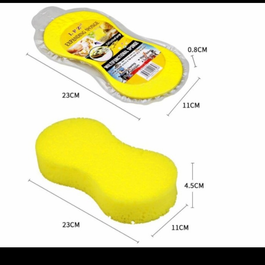 Expanding Sponge Cuci Mobil Spons Motor wash kebersihan busa poles new