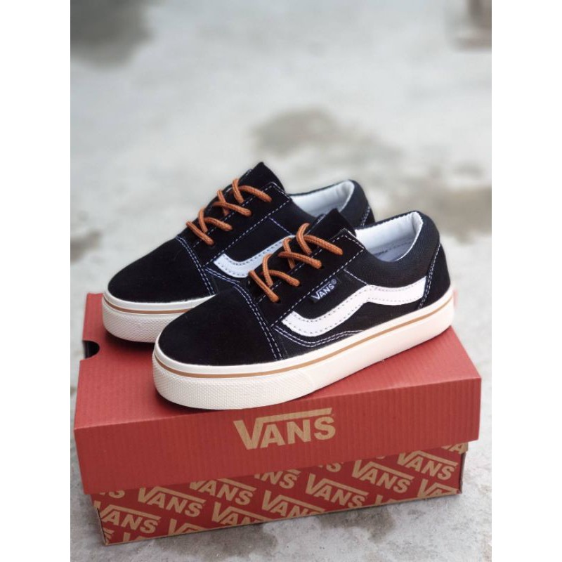 Sepatu Anak Vans Oldskool Kids Size 20 - 35 Blue Navy Premium Quality