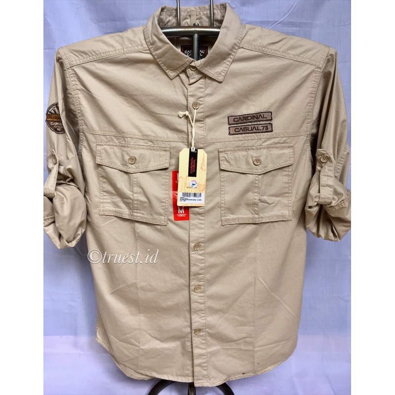 Kemeja Kasual Cardinal Pria// Kemeja Casual Pria Cardinal