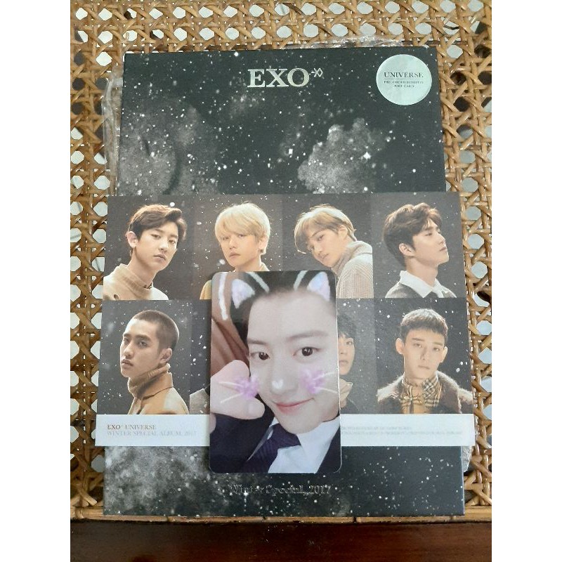 EXO - THE UNIVERSE WINTER ALBUM CHANYEOL PHOTOCARD PC OFFICIAL UNSEALED