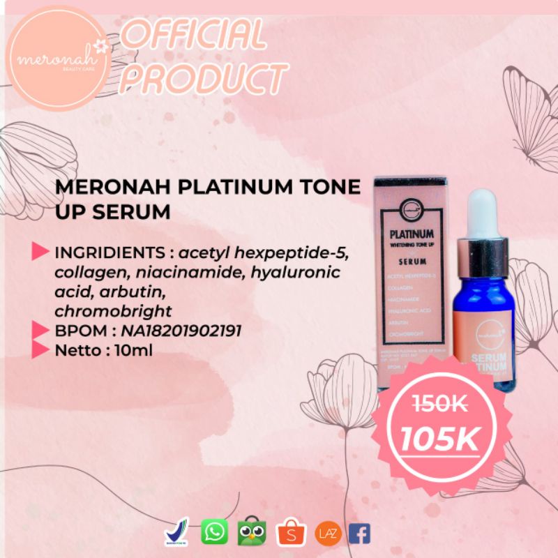 SERUM PLATINUM MERONAH BEAUTYCARE