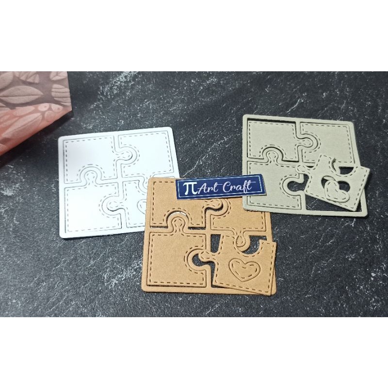 

Puzzle Heart - Dies cut / cut dies Dekorasi DIY Scrapbook / Vintage Journal / Bullet Journal / Craft