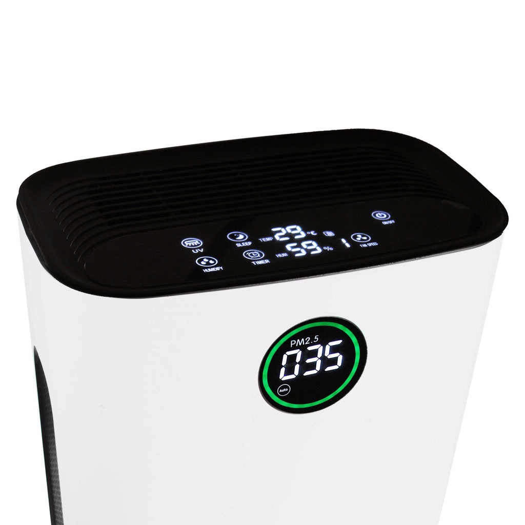 EOMMA STAR Super Advanced Hepa Filter Smart Air Purifier &amp; Humidifier Sterilizer LED Display Humidify Ruangan Rokok Besar