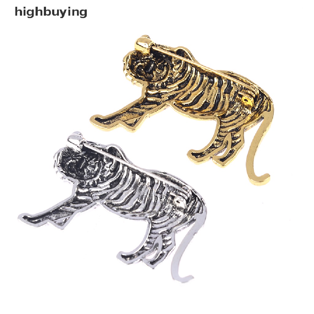 Hbid Bros Pin Desain Hewan Harimau Variasi 2 Warna Untuk Pria / Wanita