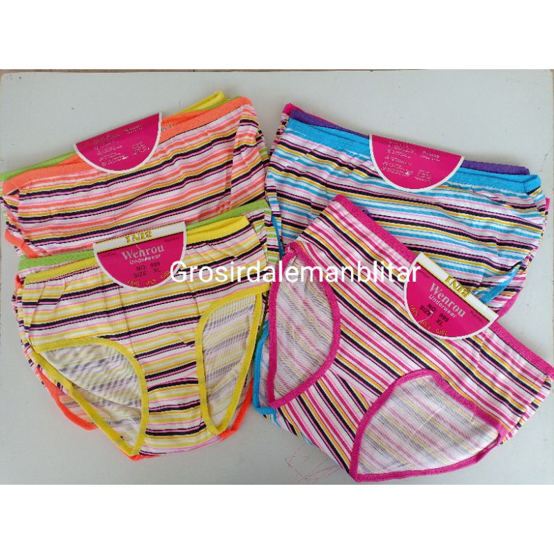 12 Wenrou 999 Celana Dalam wanita Wenrou salur / Wenrou Lorek Lusinan Murah