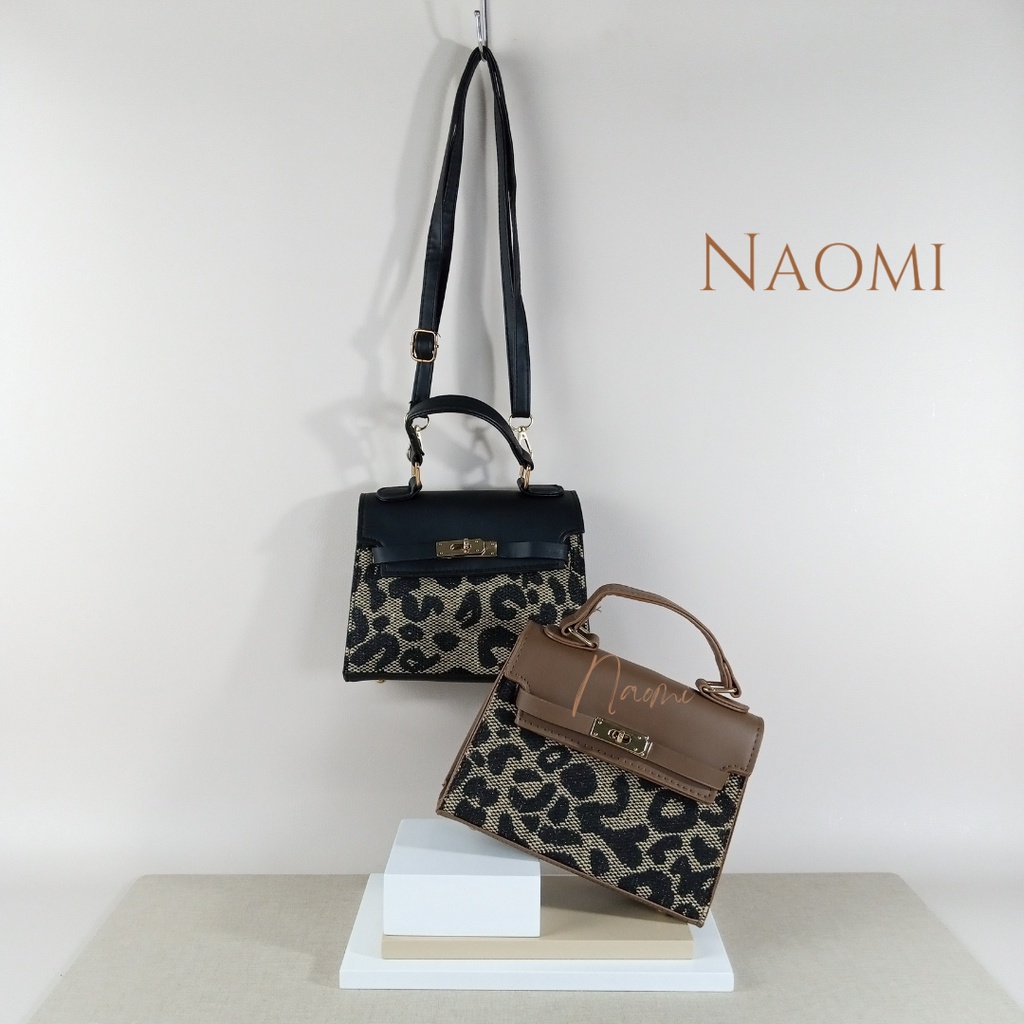 NAOMI - Georgia Sling Bag Import - Tas Premium Wanita Kulit Sintetis - Motif Slempang - Tas Wanita - Tas Naomi - Naomi Bag - women bag