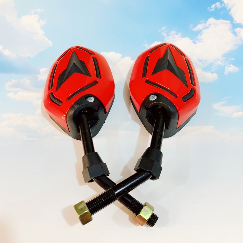 SPION KACA SPION MOTIF WARNA BEAT/VARIO/SUPRA X 125/JUPITER MX KING/MIO/AEROX/XEON/XRIDE/VEGA R NEW-HONDA-MERAH