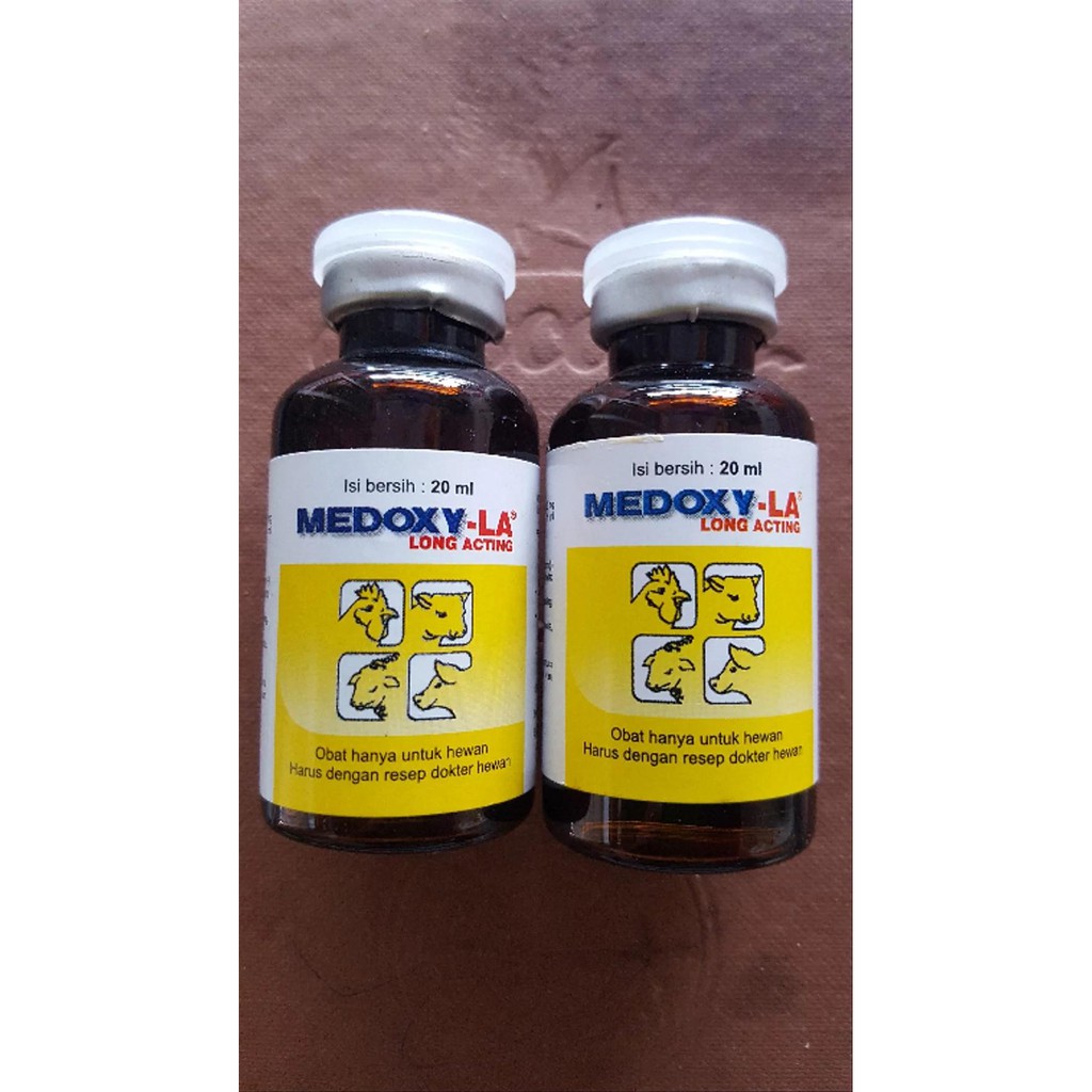 Medoxy-LA 20 ml - MEDOXY LA 100 ML Obat Antibiotik Hewan Medion ORIGINAL MEDION.. PMK SAPI