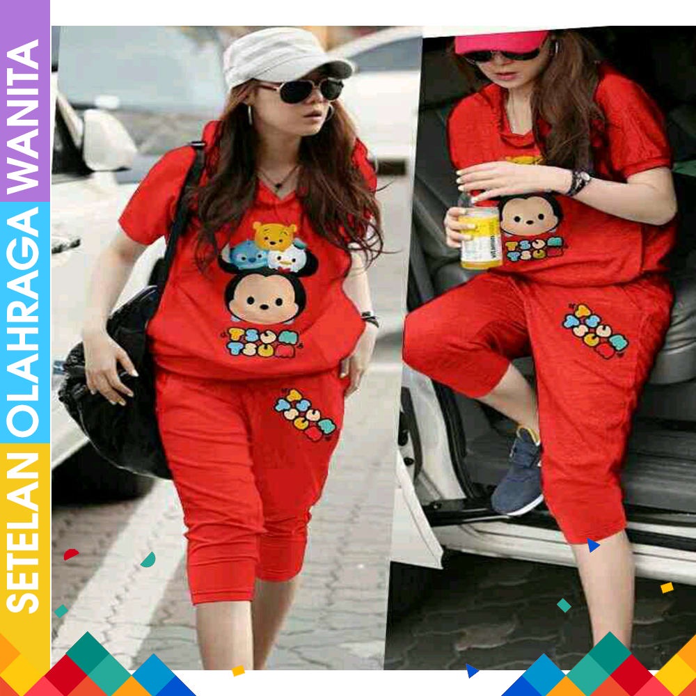 Tile zumba atasan aerobic Baju senam Baju zumba JOGGING AEROBOIC Setelan senam wanita Yovis Sport