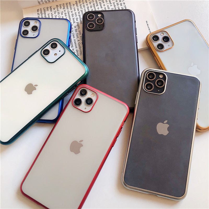 case iPhone 6 7 8plus X XS XR MAX 11Pro Max galvanized matte TPU