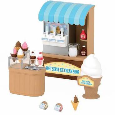 Sylvanian Families - Soft Serve Ice Cream Shop selalu ready