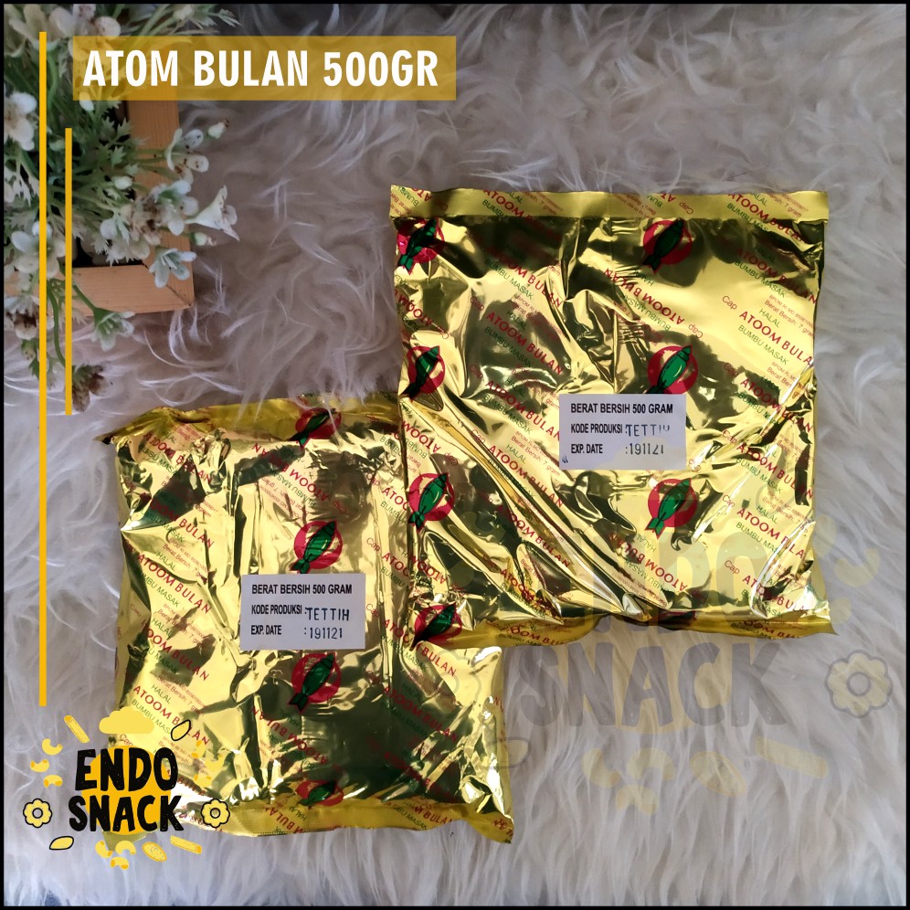 Atom Bulan 500 Gr Bumbu Penyedap Cap Atoom Bulan Bumbu Cilok Bumbu Masak Baso Aci