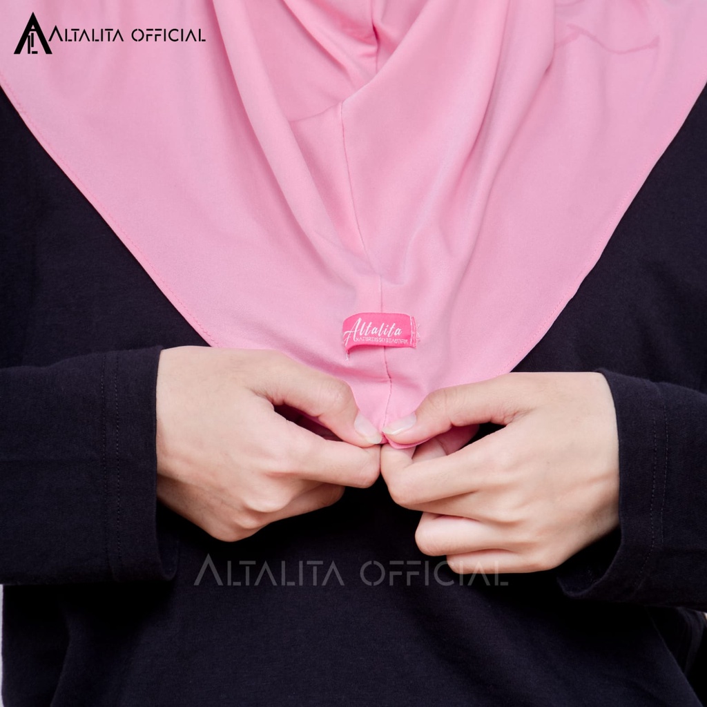 Altalita - Hijab Sport Instant pet Bahan Jersey Spandek Polos Premium Cocok Untuk Sekolah Olahraga dan Sehari-Hari