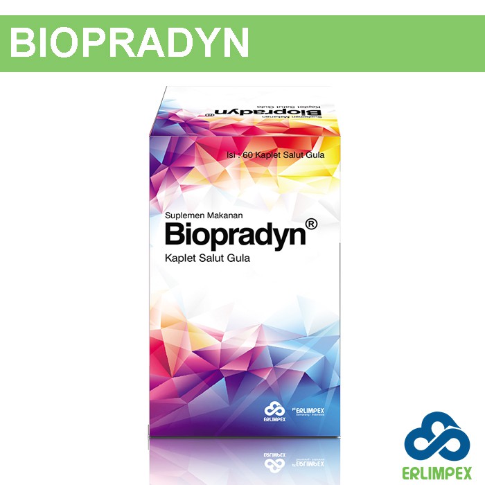 Biopradyn (Botol 60 Kaplet) Multivitamin dan Mineral Lengkap