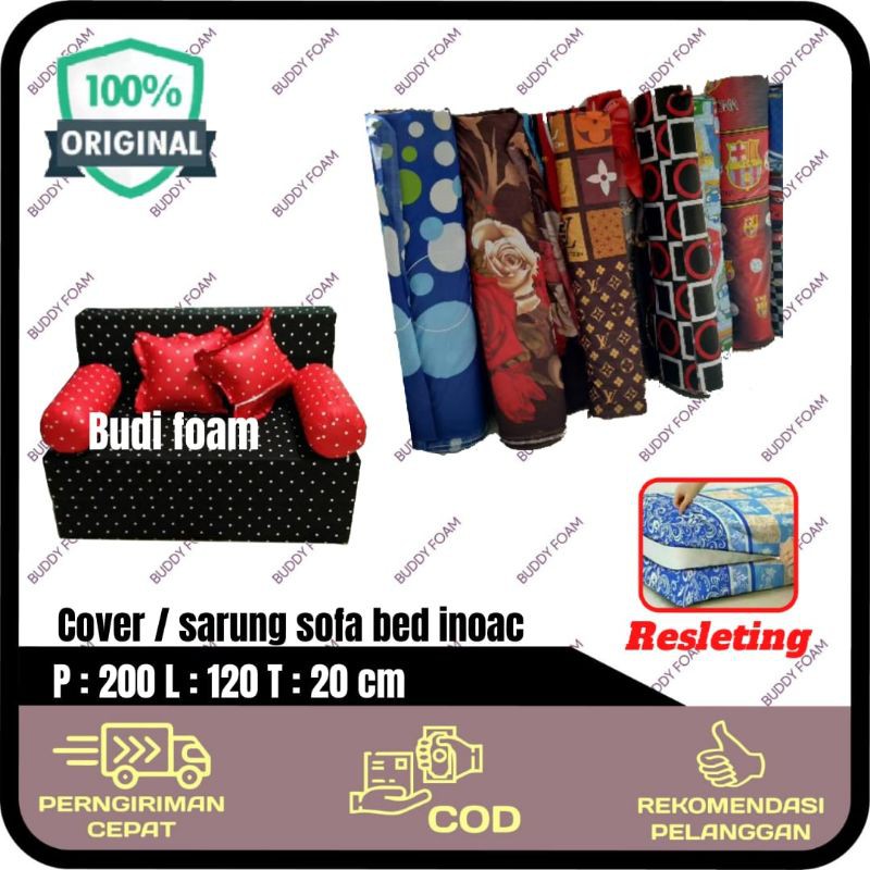 Cover Sofa Bed Inoac no.4 ukuran 200 x 120 x 20 cm