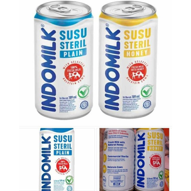 

SUSU STERIL INDOMILK/SUSU STERIL/SUSU INDOMILK/Susu steril plain indomilk 189ml