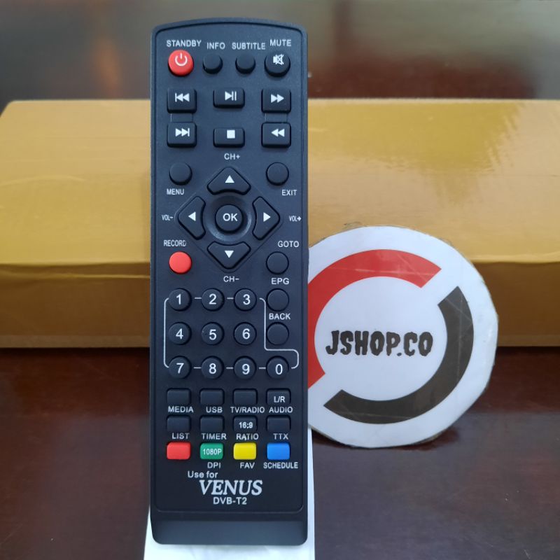 REMOTE/REMOT STB VENUS DVB T2 VENUS CABE/CABAI RAWIT