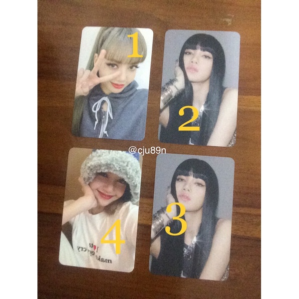 PC LALISA PHOTOCARD LISA LALISA BENEFIT KTOWN