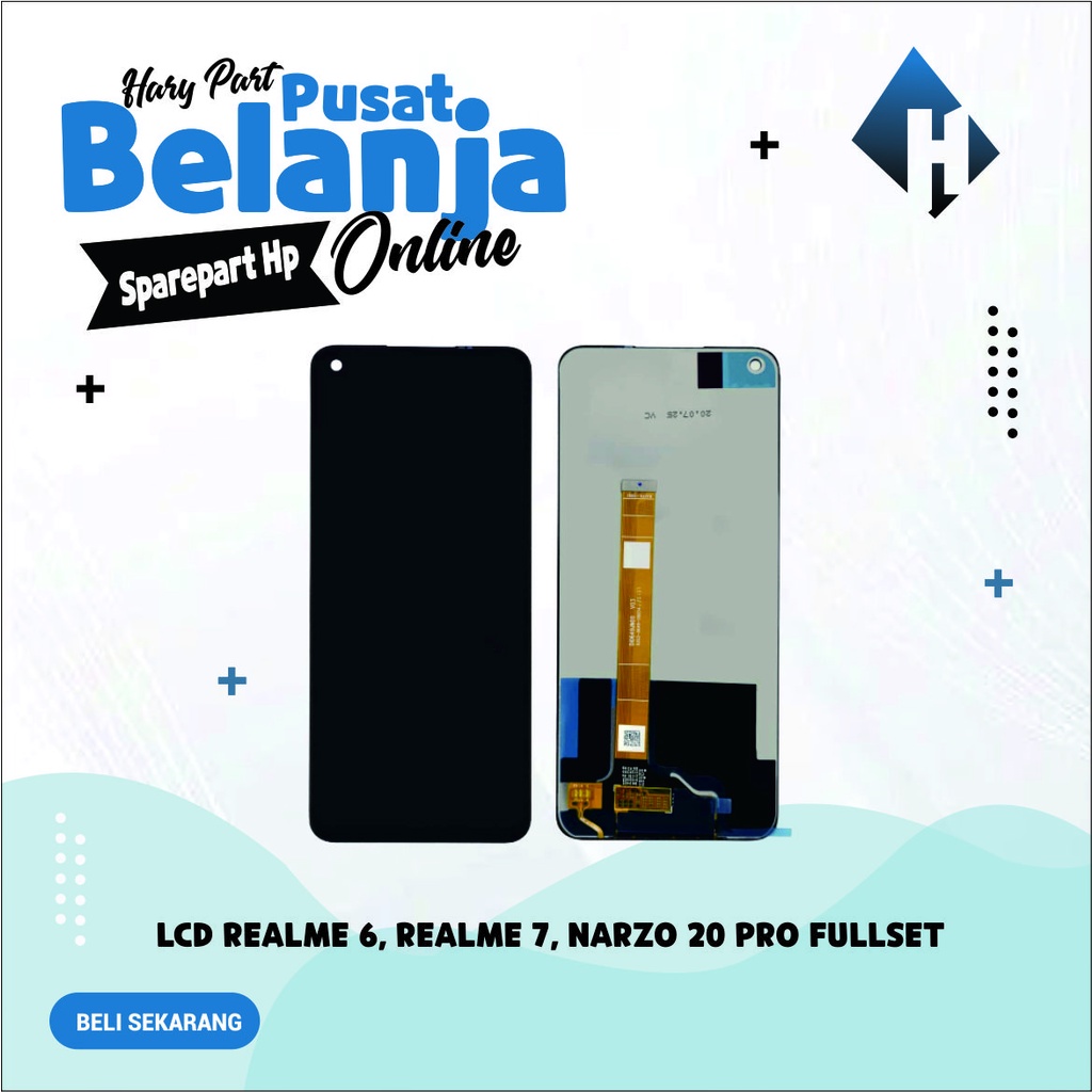LCD Realme 6 / Narzo 20 Pro Fullset
