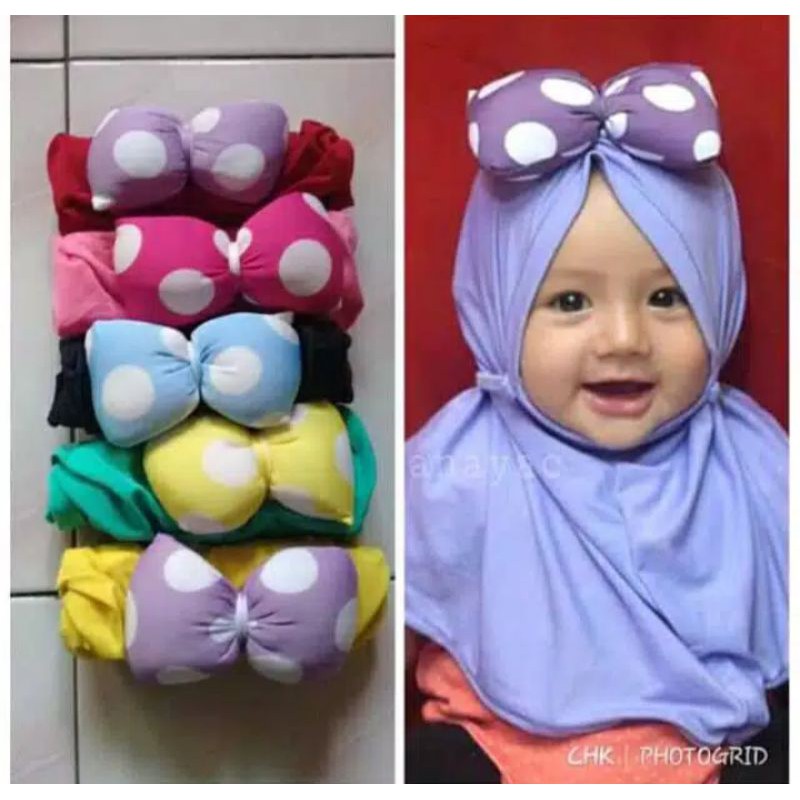 hijab anak bayi PITA BANTAL - jilbab anak terbaru - kerudung anak perempuan