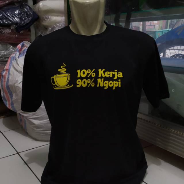 Kaos pria tukang ngopi baru kaos tukang ngopi