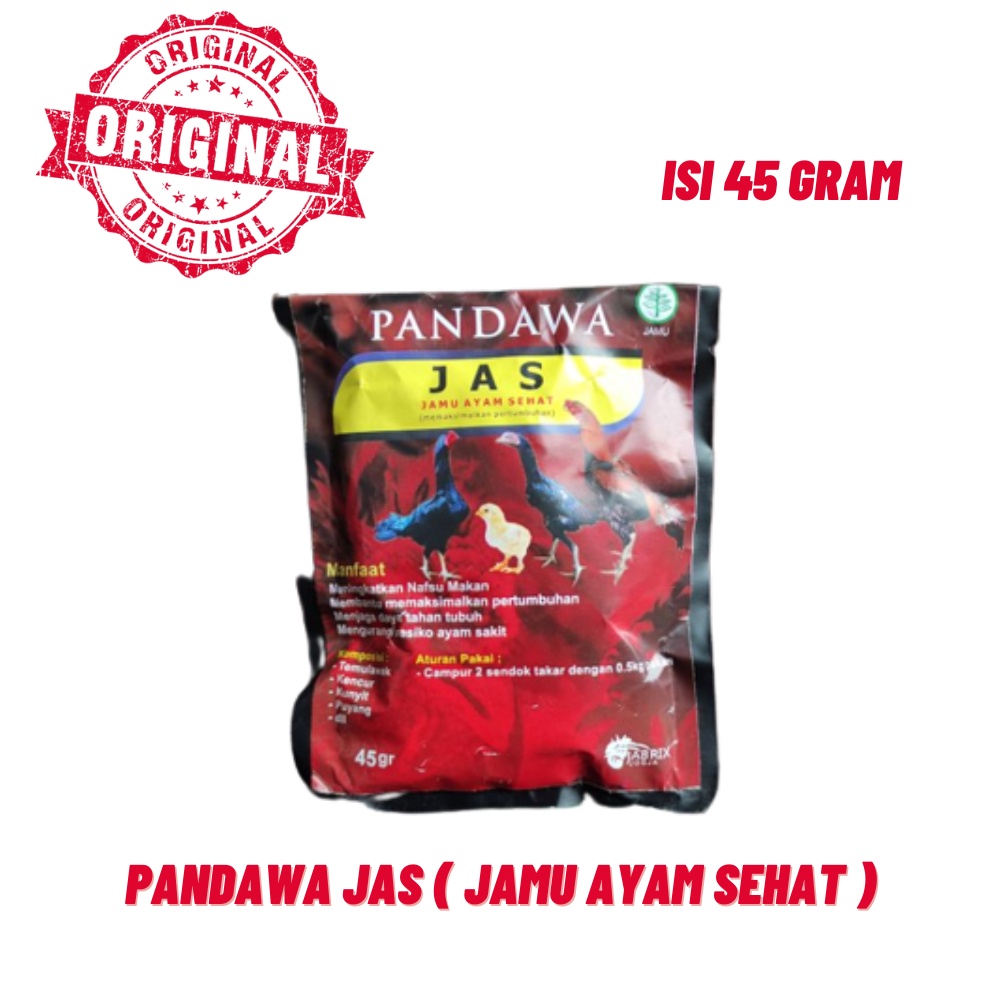 PANDAWA JAS 45 gram Pandawa JAS ( jamu ayam sehat )
