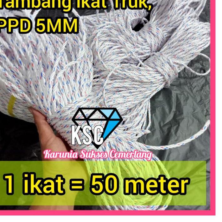 TAMBANG 5MM PPD / TAMBANG KILOAN  / TAMBANG TRUK / TAMBANG LOSBAK / TALI PROYEK / TAMBANG KAPAL