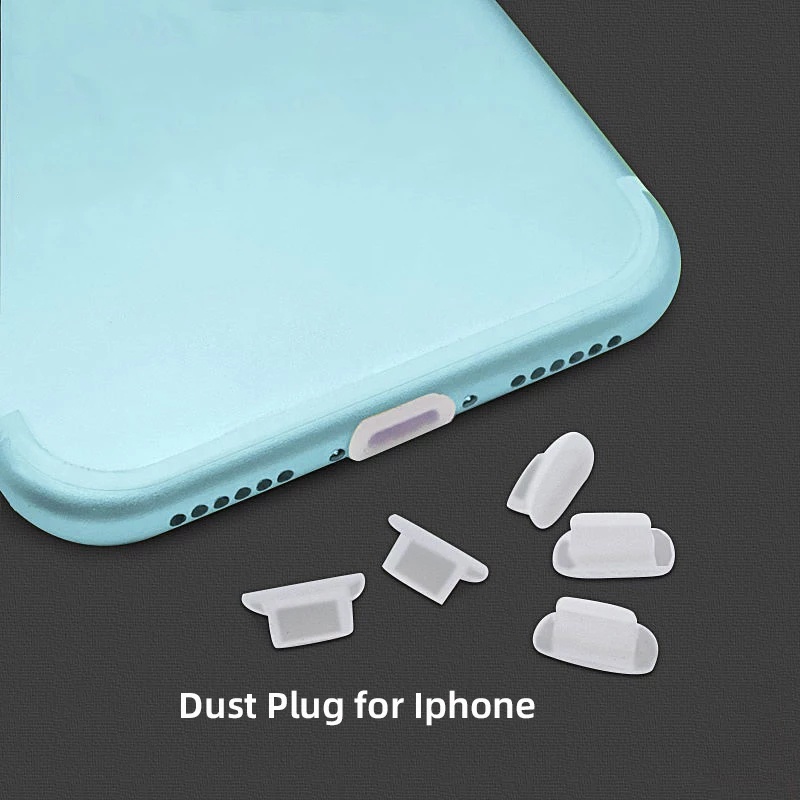 Silicone Material Dustproof Charging Port Cover For Iphone 6 / AirPods