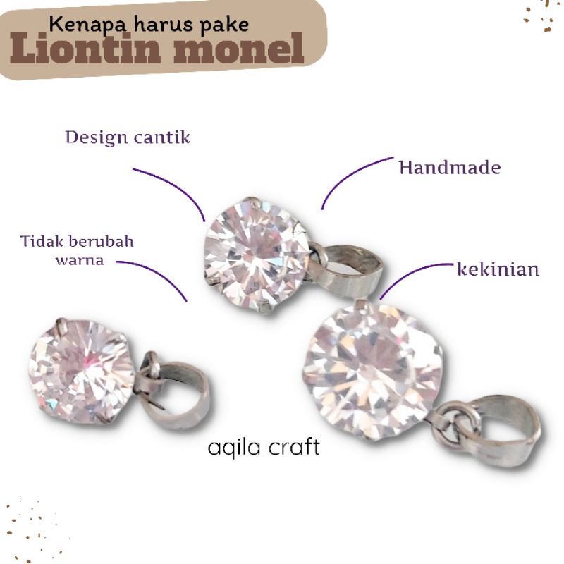 LIONTIN MONEL ANTI KARAT/ LIONTIN CANTIK.