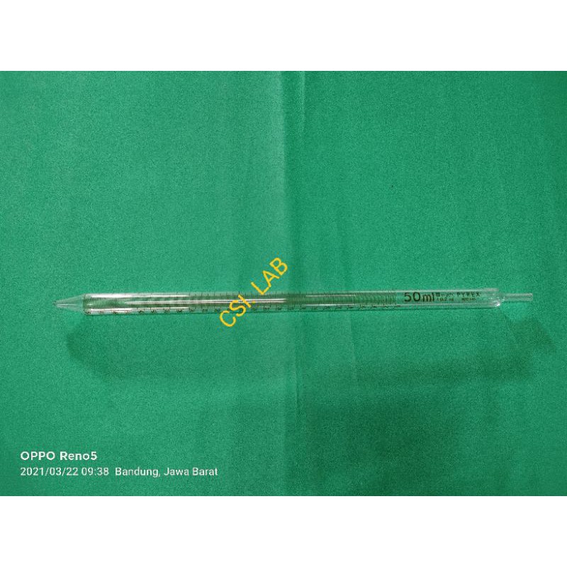 Pipet ukur 50ml class A PYREX