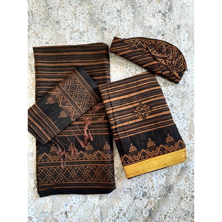 SET COUPLE KATUN SESEH (KAMEN SAPUT UDENG TANPA SELENDANG)
