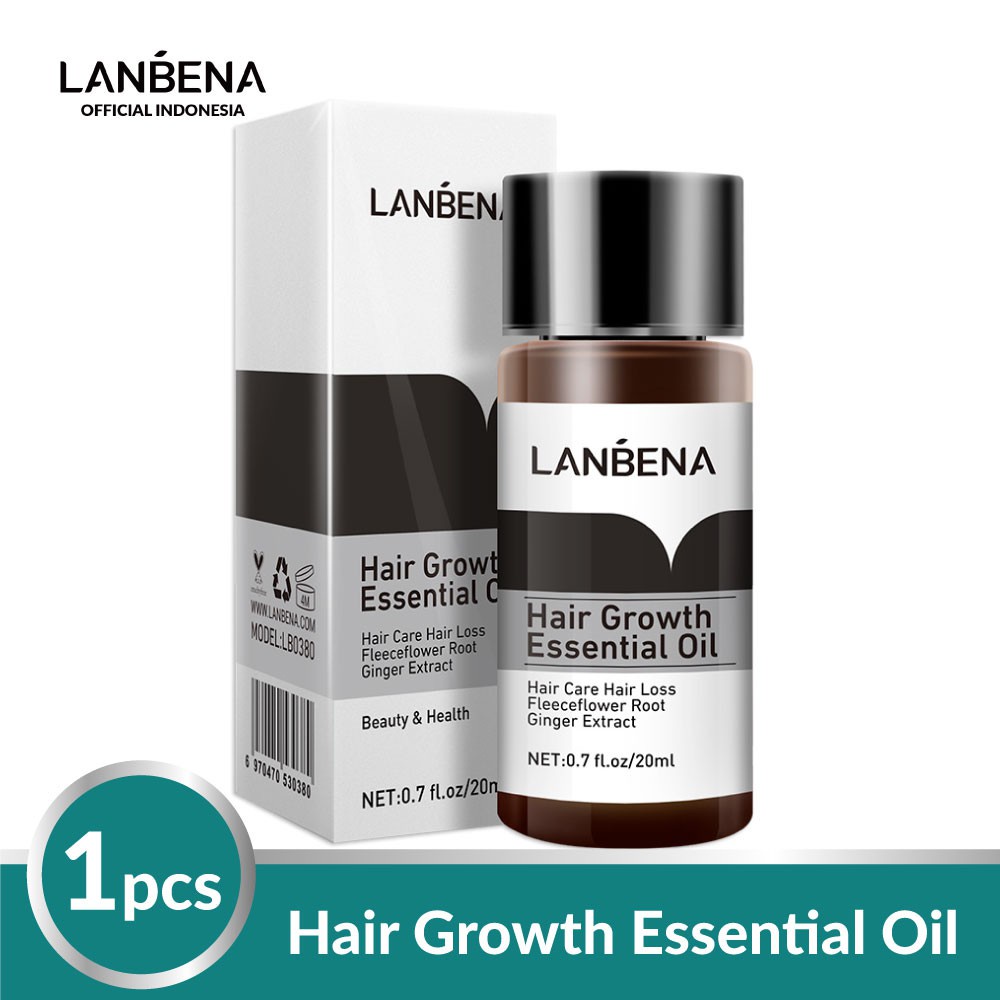 [BPOM] LANBENA Hair Growth Essential Oil 20ml - Mencegah Kerontokan-Lanbena Hair Oil